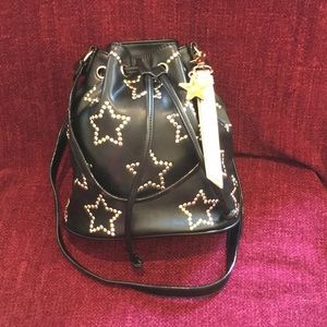Betsy Johnson Bucket Bag With Gold Stars